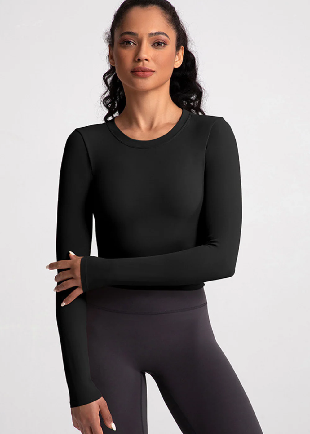 Tee-shirt Noeud - Manche Longue - Brassière Intégrée - Image 2
