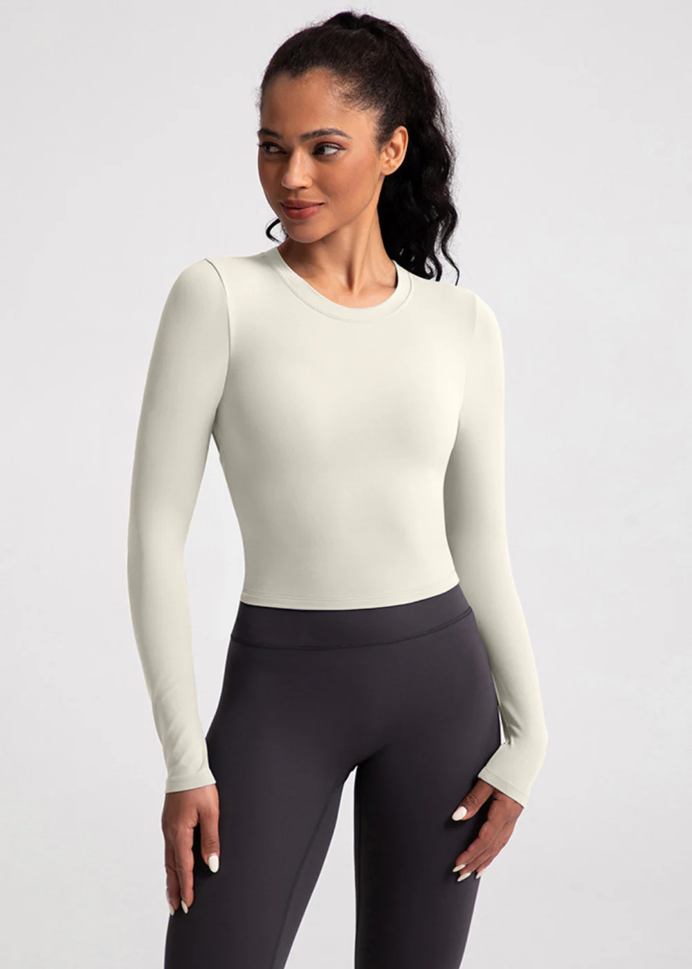 Tee-shirt Noeud - Manche Longue - Brassière Intégrée - Image 6